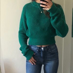 PacSun - LA Hearts Green Sweater